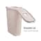 Mind Reader 40L Ventilated Slim Laundry Hamper with Cut Out Handles & Attached Hinged Lid, 2ct.